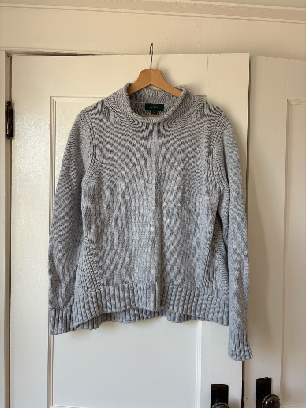 J Crew Roll Neck Cotton Sweater Size XL